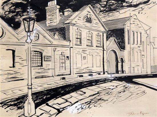 § John Piper (1903-1992) The Curwen Press Office, 8.25 x 10.75in.